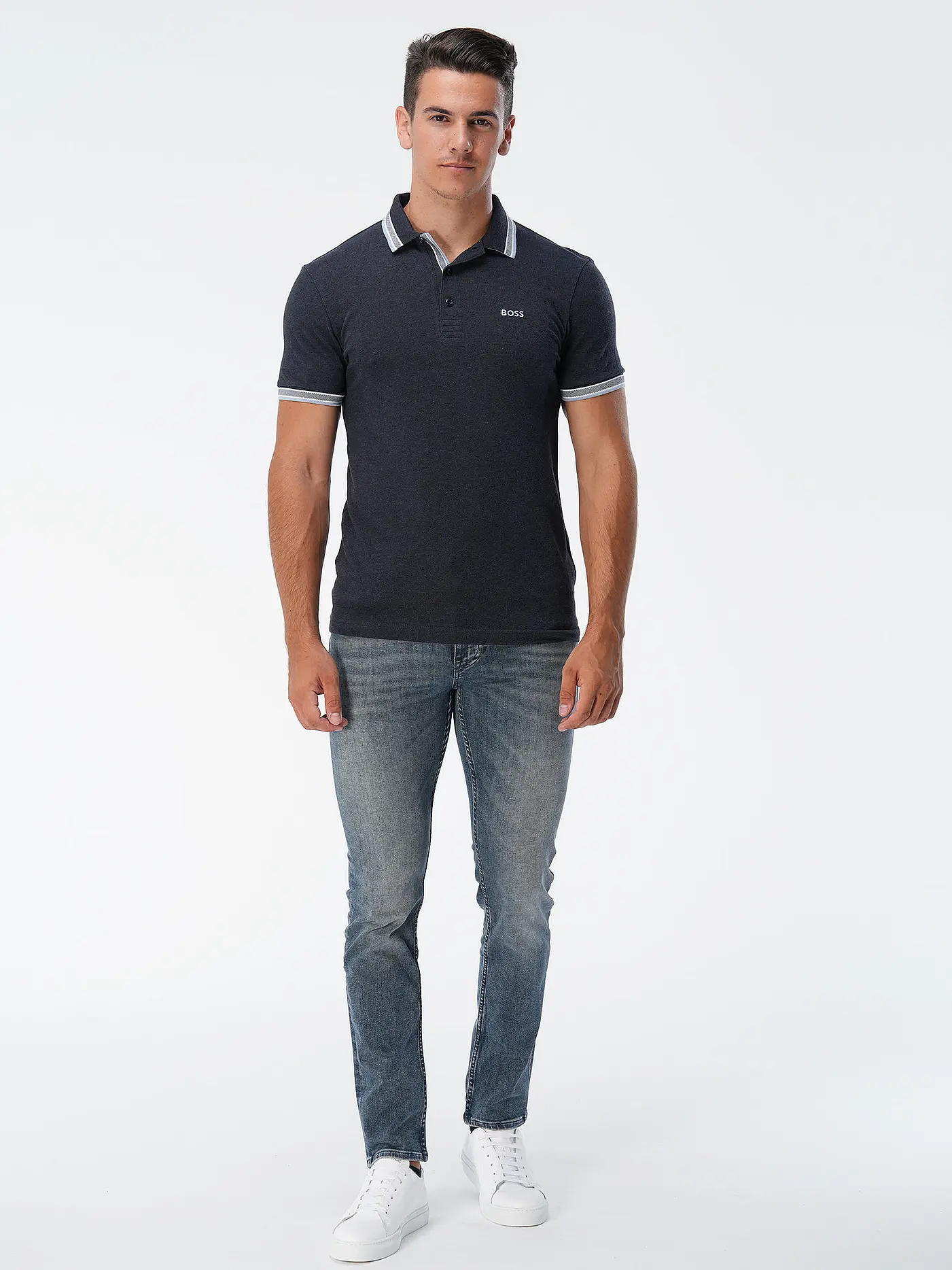 BOSS | Poloshirt Regular Fit PADDY | dunkelblau